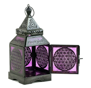 Fleur de vie de lanterne asiatique atmosphérique