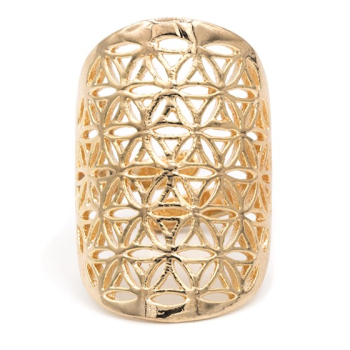 Ring Blume Des Lebens Messing Goldfarbig Triskell S Ritualshop Ihr Onlineshop Fur Lifestyle Naturprodukte Spiritualitat