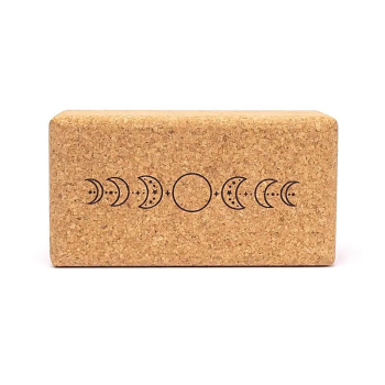 Preview: Yogablock Kork Mondphasen