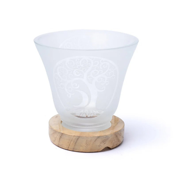 Lampe aux pierres précieuses Arbre de vie avec câble et LED