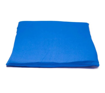 Housse de tapis de méditation bleu 5ème Chakra Vishudda 65 x 65 x 5 cm