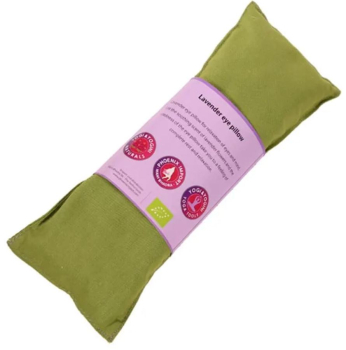 Coussin pour les yeux lavande bio, vert olive