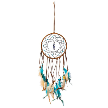 Traumfänger Sodalith mit Pendel – ±13x45cm