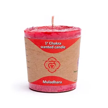 Chakra Votive Duftkerze Muladhara (Kraft) Chakra 1