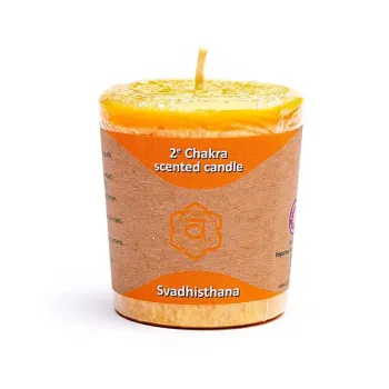 Chakra Votiv Duftkerze Swadhisthana (Gleichgewicht)
