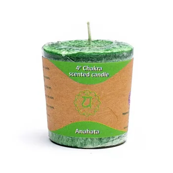 Chakra Votive Duftkerze Anahata (Liebe) Chakra 4