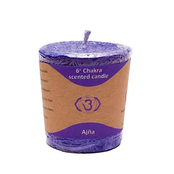 Chakra Votive Duftkerze Ajna (Weisheit) Chakra 6