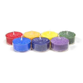 Bougie chakra parfum de secours (7 div) Pack Cadeau