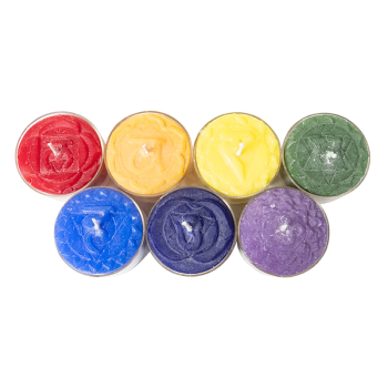Bougie chakra parfum de secours (7 div) Pack Cadeau