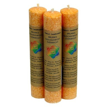 Bougie parfumée Chakra - Swadhishthana 2. Chakra - orange