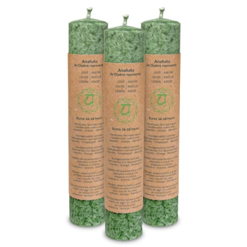 Bougie parfumée Chakra - Anahata 4. Chakra - vert