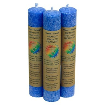 Bougie parfumée Chakra - Anahata 5. Chakra - bleu