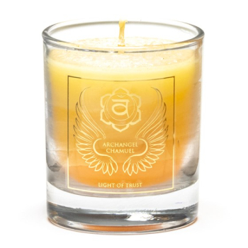 Bougie votive parfumée Archange Chamuel 2nd Chakra FairTrade