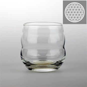 Verre à eau Vital Mythos + Flower of Life Platinum