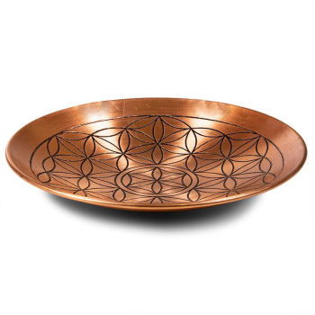 Bol en cuivre avec fleur de vie 15 cm - Kopie