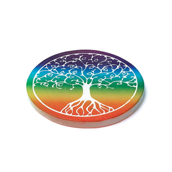 Sous-verre en sélénite Arbre de vie