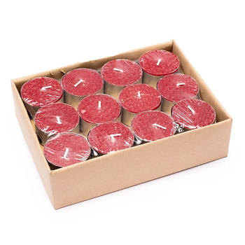 Bougies à chauffe-plat en stéarine parfumées à la rose avec gravure Fleur de vie