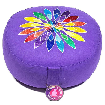 Meditationskissen violett Multicolor-Blume