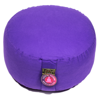 Coussin de méditation extra haut violet BIO