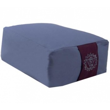 Meditationskissen/Bolster blau 5. Chakra rechteckig