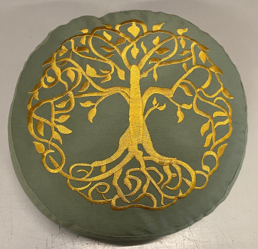 Coussin de méditation arbre de vie coton bio