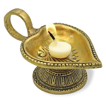 Lampe à huile orientale en forme de cœur