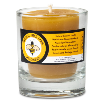 Bougie votive en cire d'abeille