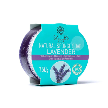 Savon naturel à l'éponge Lavande