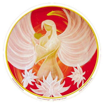 Fensterbild Lotus Liebes Engel