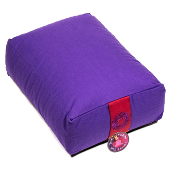 Meditationskissen/Bolster violett 7. Chakra rechteckig