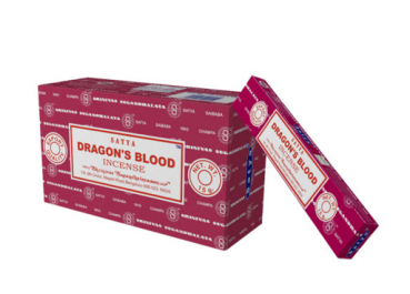 Räucherstäbchen Satya Nag Champa - Dragon's Blood (Inhalt: 15 Gramm)