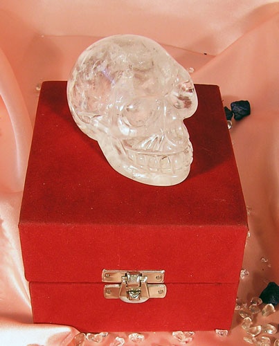 Crâne de cristal de cristal de roche sous tension - Ritualshop