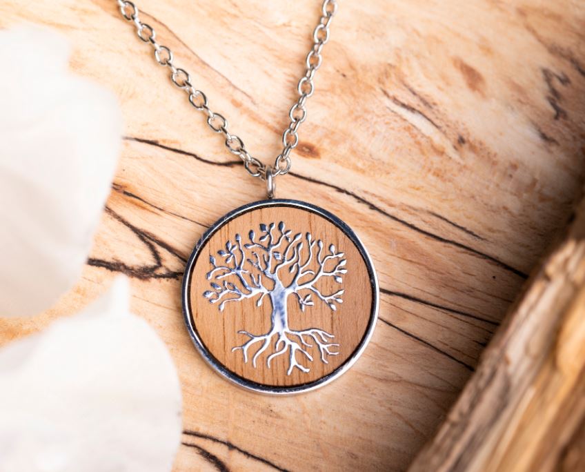 Halskette Baum des Lebens für Ätherische Öle, Diffuser Halskette