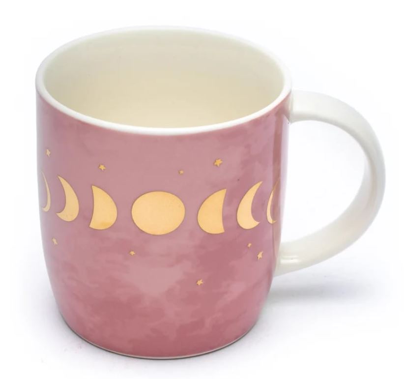 Tasse à thé avec passoire et couvercle phases de lune - Ritualshop
