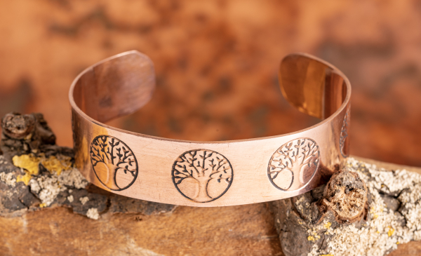 Bracelet en cuivre avec Yggdrasil