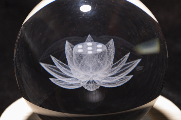 Kristallkugel Lotus