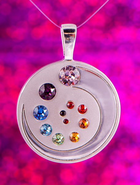 Chakra Power Anhänger mit Swarovski Elements