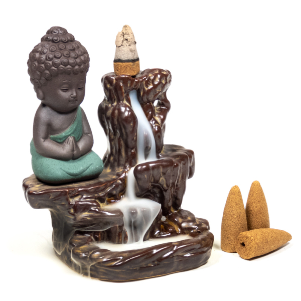 Brûle-encens cascade à reflux Little Buddha