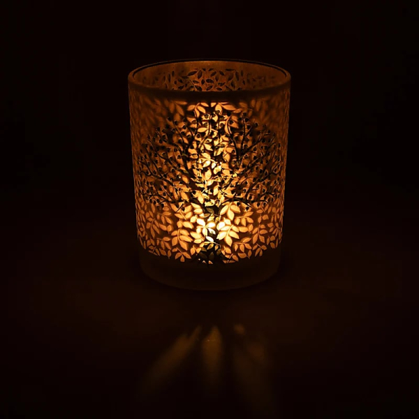 Lumière d'ambiance givrée/métallisée Arbre de vie