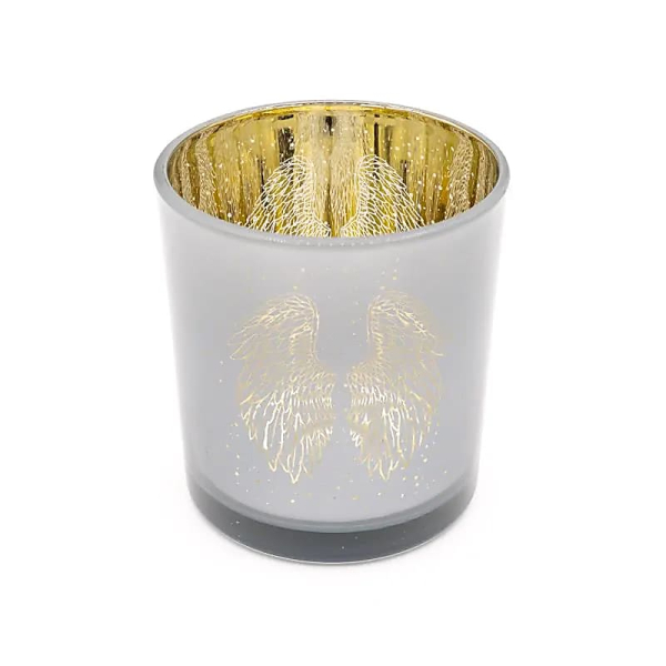 Kerzenhalter metallic Engelsflügel