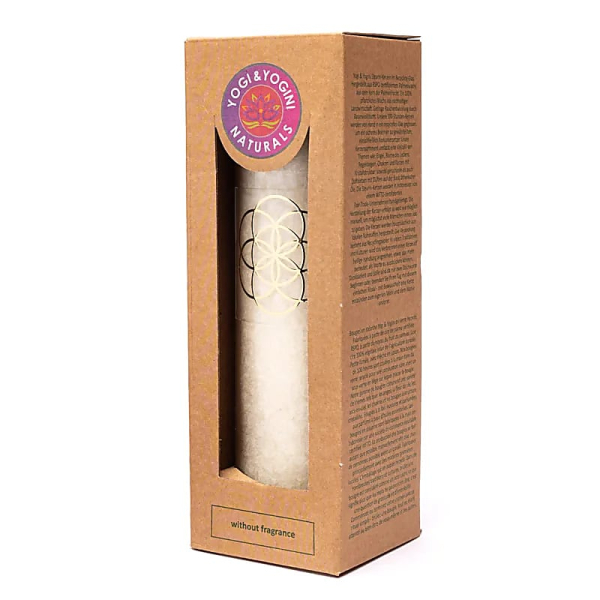 Bougie Stéarine Graines de Vie blanc non parfumé