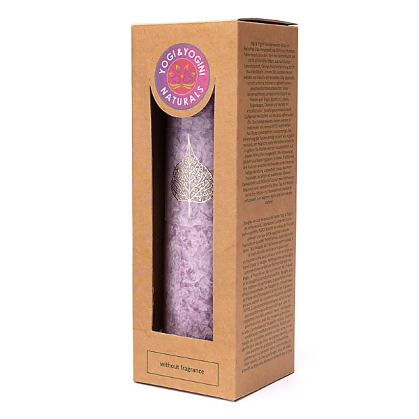 Bougie Stéarine Feuille de Bodhi violette non parfumée
