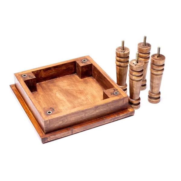 Table d'appoint en bois arbre de vie