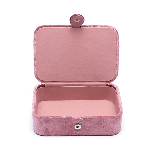 Schmuck- / Tarotkästchen Samt rosa mit Lebensbaum
