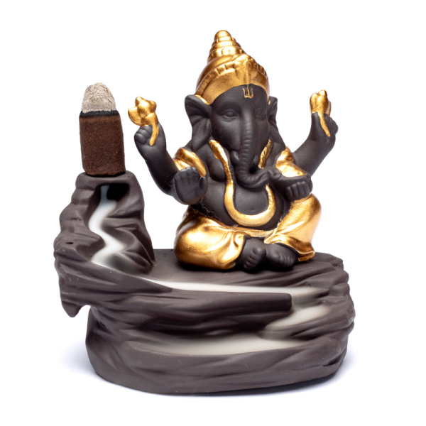 Brûleur d'encens à refoulement Ganesha