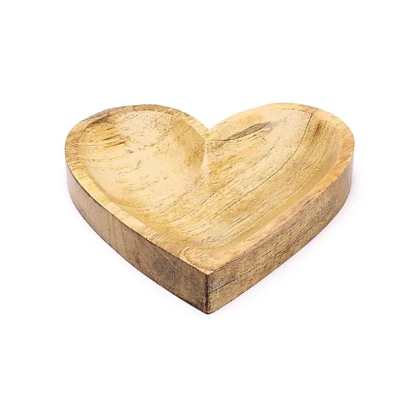 Schälchen Herzform Mangoholz