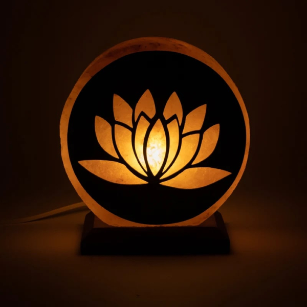 Salzlampe Lotus mit Kabel u. LED !!! NUR NOCH 1 STÜCK !!!