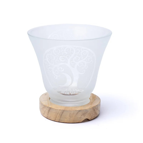 Lampe aux pierres précieuses Arbre de vie avec câble et LED
