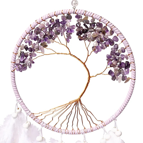 Traumfänger Lebensbaum Amethyst