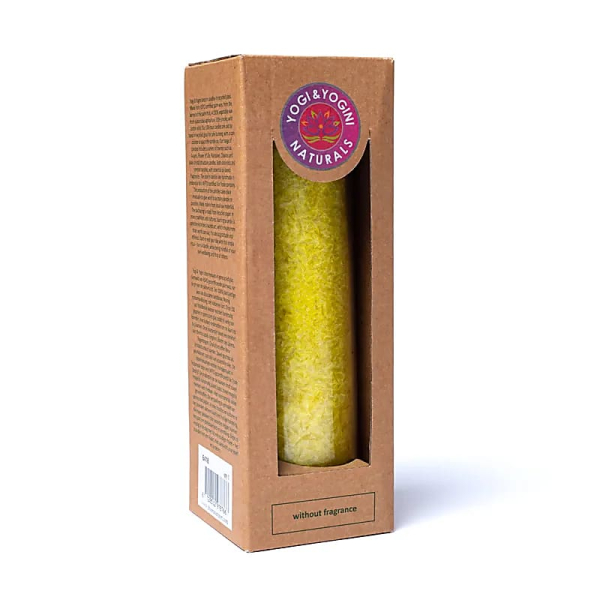 Bougie Stéarine jaune non parfumée